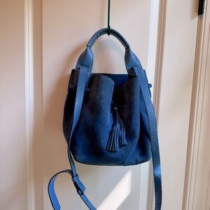 Gerard Darel Saxo Bag royal blue Crossbody Bag with Tassel Detail